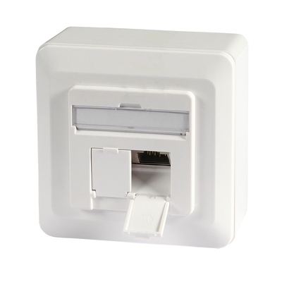 Product Πρίζα Δικτύου EFB Datendose Cat.6A 500MHz surface 2xRJ45,White base image