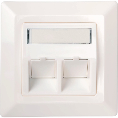 Product Πρίζα Δικτύου Schwaiger junction 2x Keystone White base image