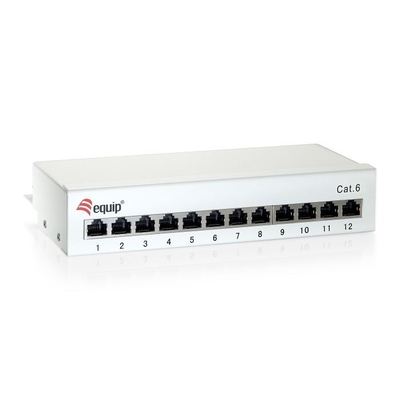Product Patch Panel Equip 12x RJ45 Cat6 Desktop base image