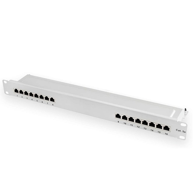 Product Patch Panel Equip 16x RJ45 Cat6 19" 1HE gray base image