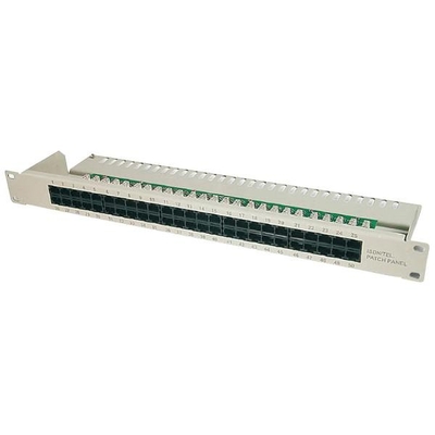 Product Patch Panel Digitus 1HE 25-Port Cat3 unshielded ISDN gray base image