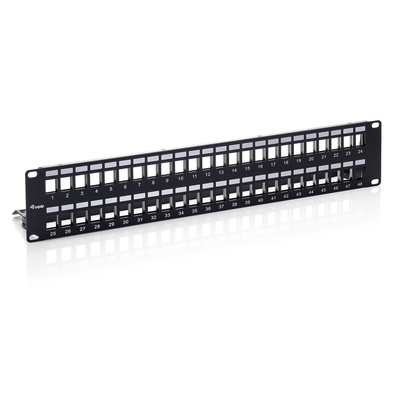 Product Patch Panel Equip 19" Keystone Cat6 48x RJ45 1HE base image