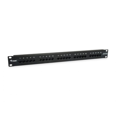 Product Patch Panel Equip 25x RJ45 Cat3 19" 1HE ISDN Black base image