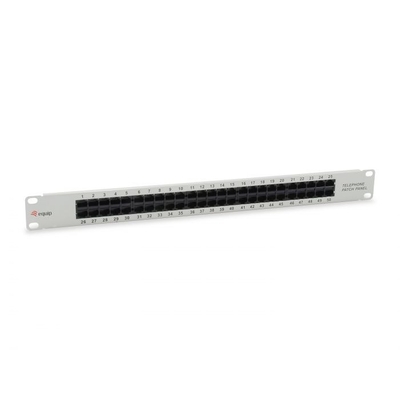 Product Patch Panel Equip 50x RJ45 Cat3 19" 1HE ISDN gray base image
