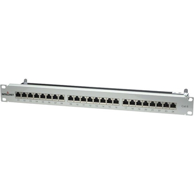 Product Patch Panel Intellinet 1HE 24-Port Cat6 FTP gray base image