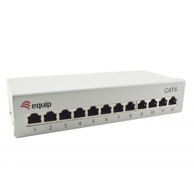 Product Patch Panel Equip 12x RJ45 Cat6 Desktop gray base image
