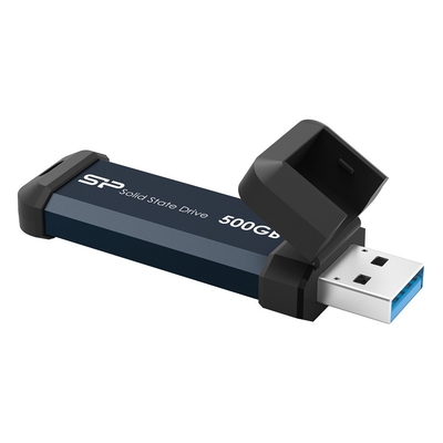 Product USB Flash 500GB Silicon Power Stick-USB 3.2 MS60 Black base image