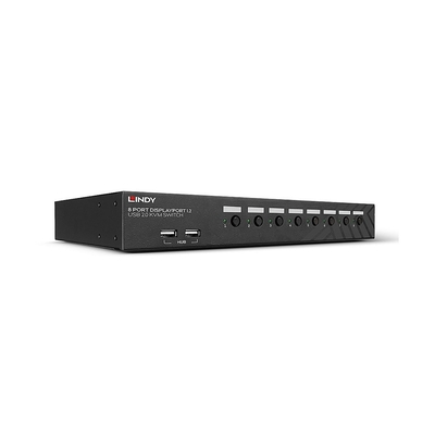 Product KVM Switch Lindy 8 Port DisplayPort 1.2 & USB 2.0 KVM Switch base image