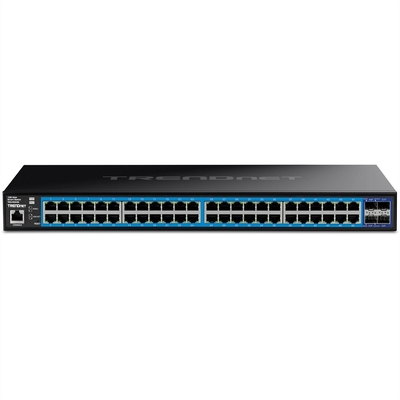 Product Network Switch Trendnet 52-port Gigabit Web Smart with 10G SFP+ base image