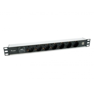 Product Πολύπριζο Ασφαλείας Equip 19"(1HE)7-fold Schuko16A,1,8m Kabl. si base image