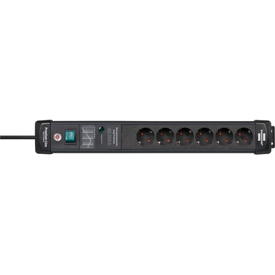 Product Πολύπριζο Ασφαλείας Brennenstuhl Premium-Line ?SS 6-fold Black *DE* base image
