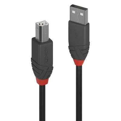 Product Αντάπτορας USB Lindy USB 2.0 Typ A an B cable, Anthra Line, 10m base image