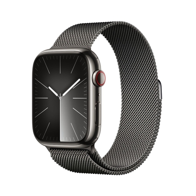 Product Smartwatch Apple Watch Series 9 GPS+Cell.45mm Edelstahl Graphite Milan. base image