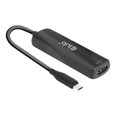 Product Αντάπτορας USB Club 3D USB 3.2 Typ C > HDMI 2.1 HDR10 8K60Hz aktiv base image