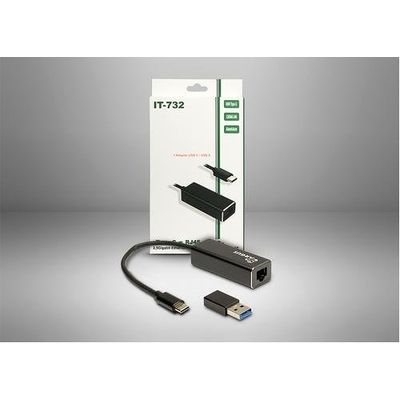 Product Αντάπτορας Δικτύου USB Inter-Tech LAN-Argus IT-732 USB-C Gigabit Ethernet base image