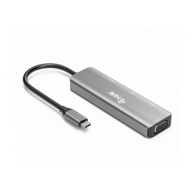 Product Docking Station Equip USB-C -> HDMI/DisplayPort/VGA 4K/1080P/60Hz gr base image