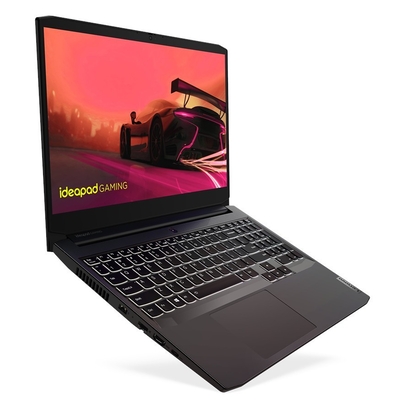 Product Laptop Lenovo Ideapad 3-15 Gaming - Ryzen 5 5500H, 15,6"-144Hz, 16GB, 512GB, Win11Home, RTX2050, Black (82K2028BPB) base image