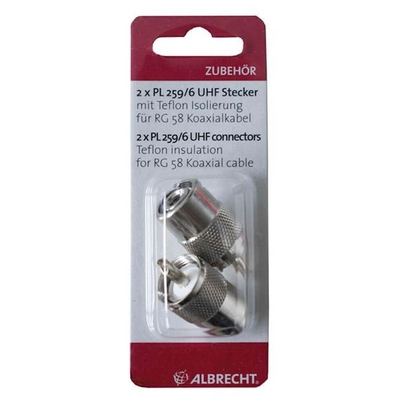 Product Βύσματα Ασυρμάτων Albrecht PL259/6 UHF Plug base image