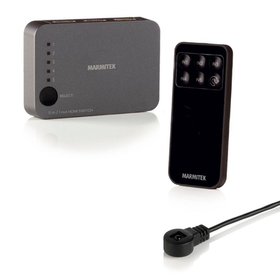 Product HDMI Switch Marmitek Connect 350 UHD 2.0 AutoSwitch 5 in/1 out 4K60 base image