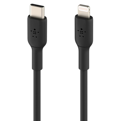 Product Καλώδιο USB Belkin Lightning/USB-C 1m PVC, mfi certified, black base image