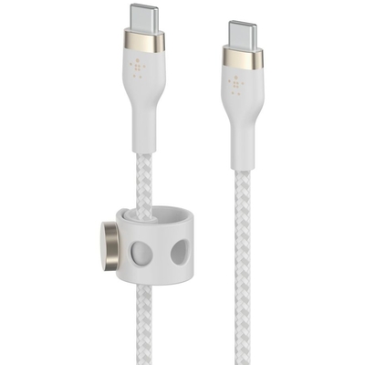 Product Καλώδιο USB Belkin Flex USB-C/USB-C till 60W 1m, white CAB011bt1MWH base image