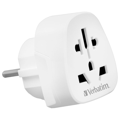 Product Αντάπτορας Πρίζας Verbatim World to Europe Travel white WTEU-02 49549 base image