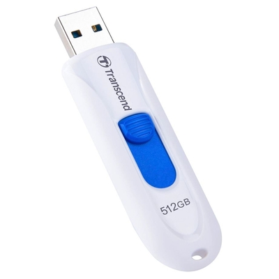 Product USB Flash 512GB Transcend JetFlash 790 USB 3.1 Gen 1 White base image