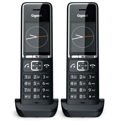 Product Ασύρματο Τηλέφωνο Gigaset Comfort 550HX duo black/chrome base image