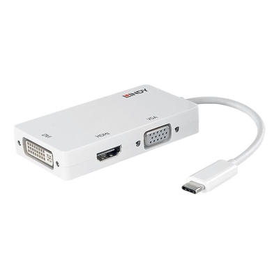 Product Docking Station Lindy - external video adapter - VL100 - white base image
