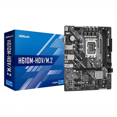 Product Motherboard ASRock Intel 1700 H610M-HDV/M.2 2.0 base image