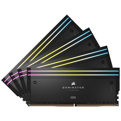 Product Μνήμη RAM Σταθερού DDR5 64GB RAM Corsair D5 6000 C36 Dom Titanium RGB K4 base image