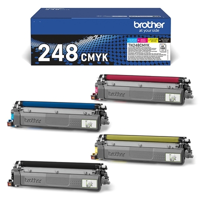 Product Toner Brother TN248VAL Multipack - 4-pack - black, yellow, cyan, magenta - original base image