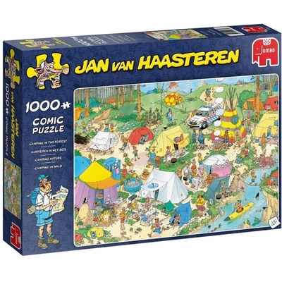 Product Παζλ Jumbo Jan van Haasteren Camping in the Forest 1000 Κομμάτια (19086 ) base image
