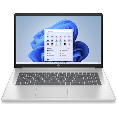 Product Laptop HP 17 - Ryzen 3 7320U, 17,3"-FHD, 8GB, 512GB, Win11Home, Silver (9R868EA) base image