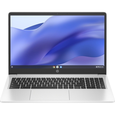 Product Laptop HP Chromebook 15a-na0002nw (15.6") Full HD Intel Celeron N4500 8 GB LPDDR4x-SDRAM 128 GB eMMC Wi-Fi 5 (802.11ac) ChromeOS Silver (89T74EA) base image
