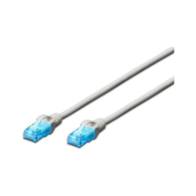 Product Καλώδιο Δικτύου Digitus Cat5e U/UTP 2xRJ45 0,50m CCA Gray lever. Polybag base image