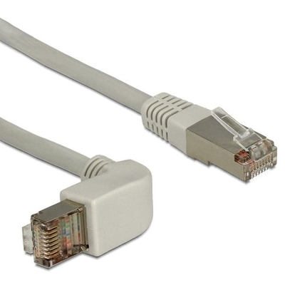 Product Καλώδιο Δικτύου Delock angled RJ45 S/FTP Cat5e 2.00m Gray base image