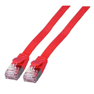 Product Καλώδιο Δικτύου EFB RJ45 FlachU/FTP, Cat.6A, PVC, 1.0m, Red base image
