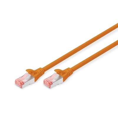 Product Καλώδιο Δικτύου Digitus Cat6 S/FTP 2xRJ45 0.5m oran lever protection polybag base image