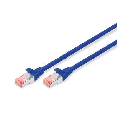 Product Καλώδιο Δικτύου Digitus Cat6 S/FTP 2xRJ45 5.0m Blue Lever protection Polybag base image