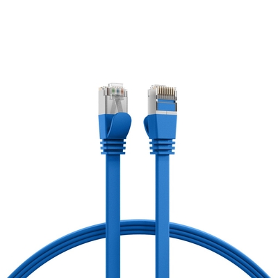 Product Καλώδιο Δικτύου EFB RJ45 FlachU/FTP, Cat.6A, PVC, 1.0m, Blue base image