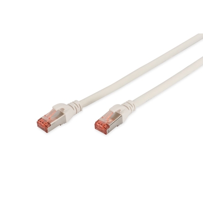 Product Καλώδιο Δικτύου Digitus Cat6 S/FTP 2xRJ45 1.0m White Lever protection base image