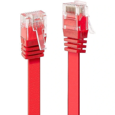 Product Καλώδιο Δικτύου Lindy Cat6 flat ribbon unshielded Red 0.50m base image