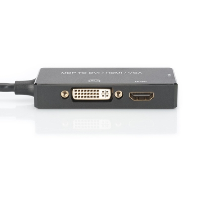 Product Αντάπτορας DisplayPort Digitus converter mDP->HDMI+DVI+VGA 0.2m base image