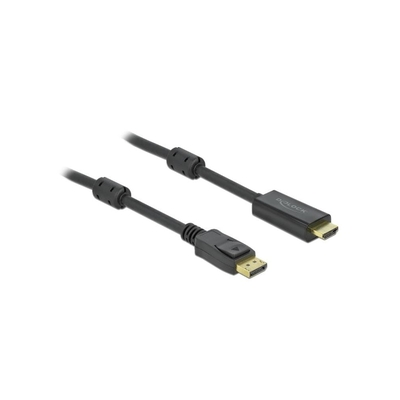 Product Καλώδιο DisplayPort Delock 1.2 > HDMI 4K 60Hz 3m active Black base image