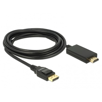 Product Καλώδιο DisplayPort Delock DP -> HDMI M/M 5.00m Black base image