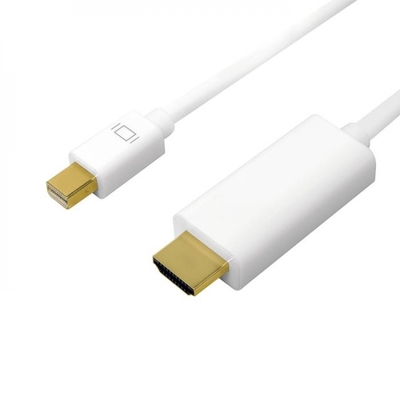 Product Καλώδιο DisplayPort Logilink 4K Mini DP 1.2 to HDMI 1.4 5m White base image