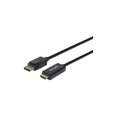 Product Καλώδιο DisplayPort Manhattan 4K@60Hz to HDMI 1,8m Black base image