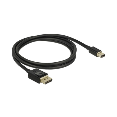 Product Καλώδιο Mini DisplayPort Delock St > DP St 8K 60Hz 1.00m schw base image