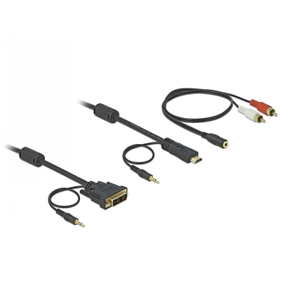 Product Καλώδιο DVI Delock (18+1) -> HDMI M/M 2.00m +Audio base image
